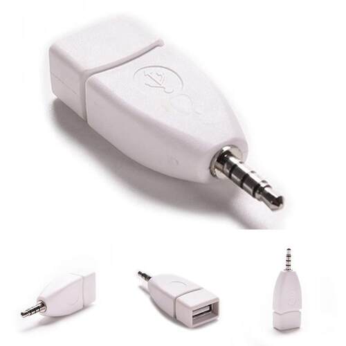 好货35mm Man AUX Plug Jack naar USB 20 Vrouwelijke Converter