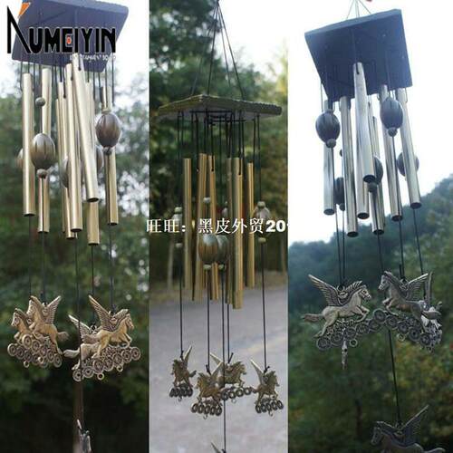 好货Amazing Antique Copper Wind Chimes Home Decoration Garde