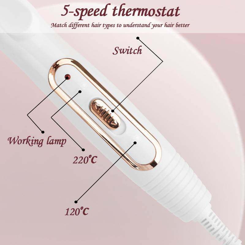 极速厂家直销电动卷发棒家用蛋卷棒夹板金色三棒卷发器大波浪电卷