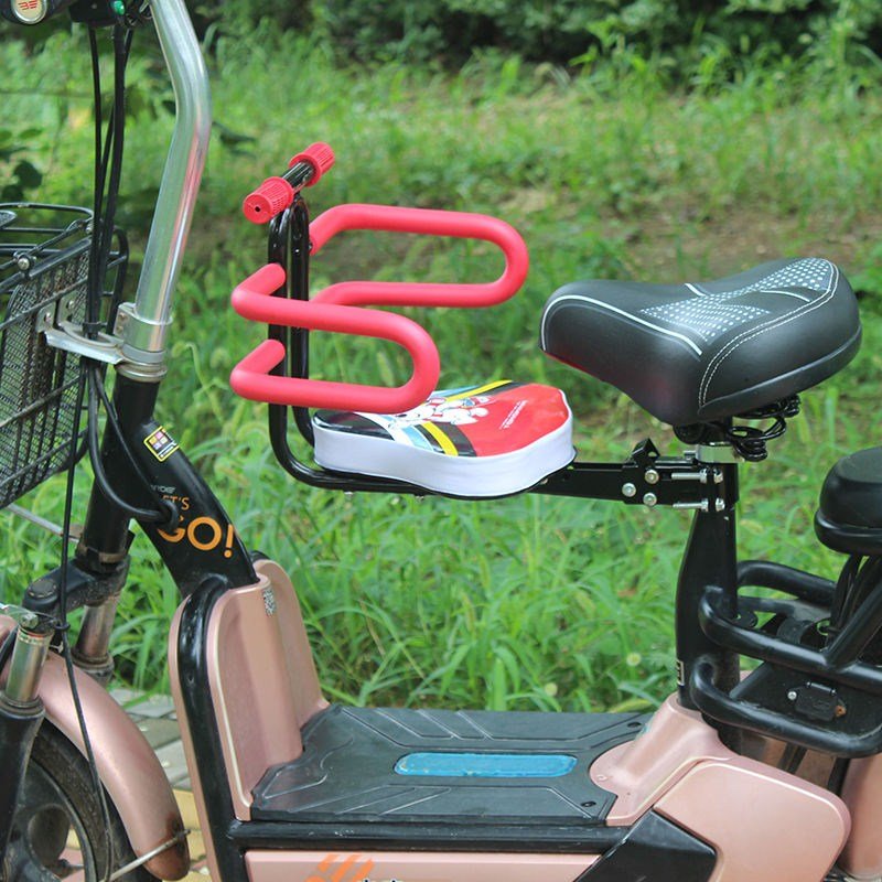电动车儿童前置座椅可折叠自行车登山车儿童前置座椅宝宝安全座椅