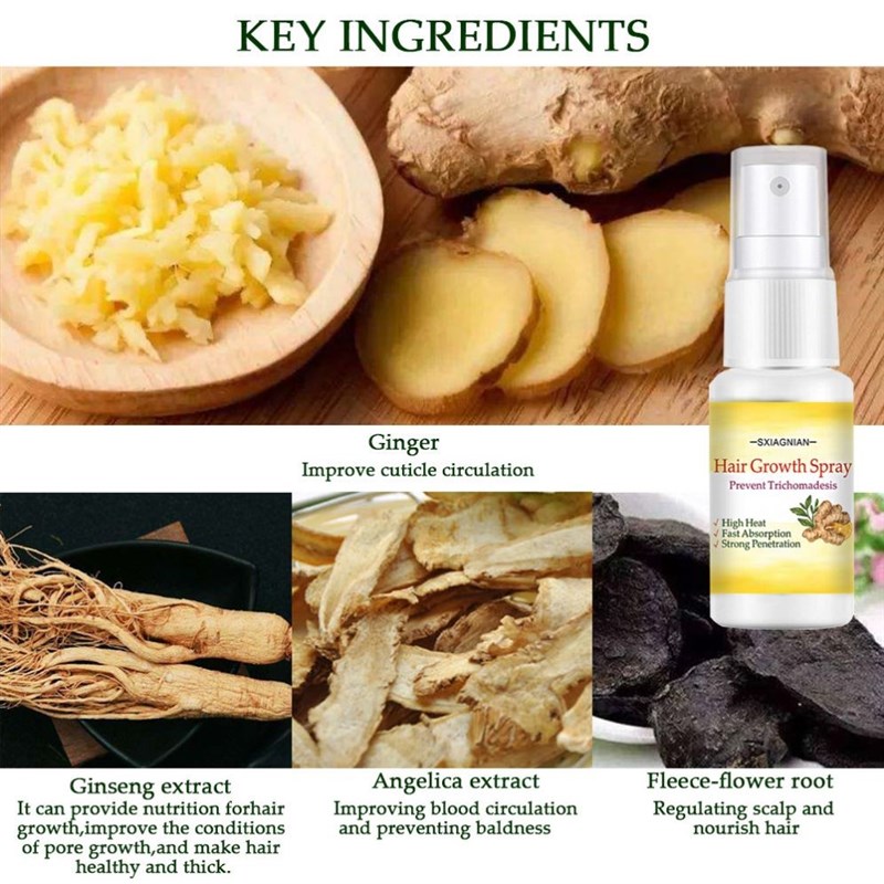 Hair Growth Essential Oil Hair Root Spray Anti-hair Loss