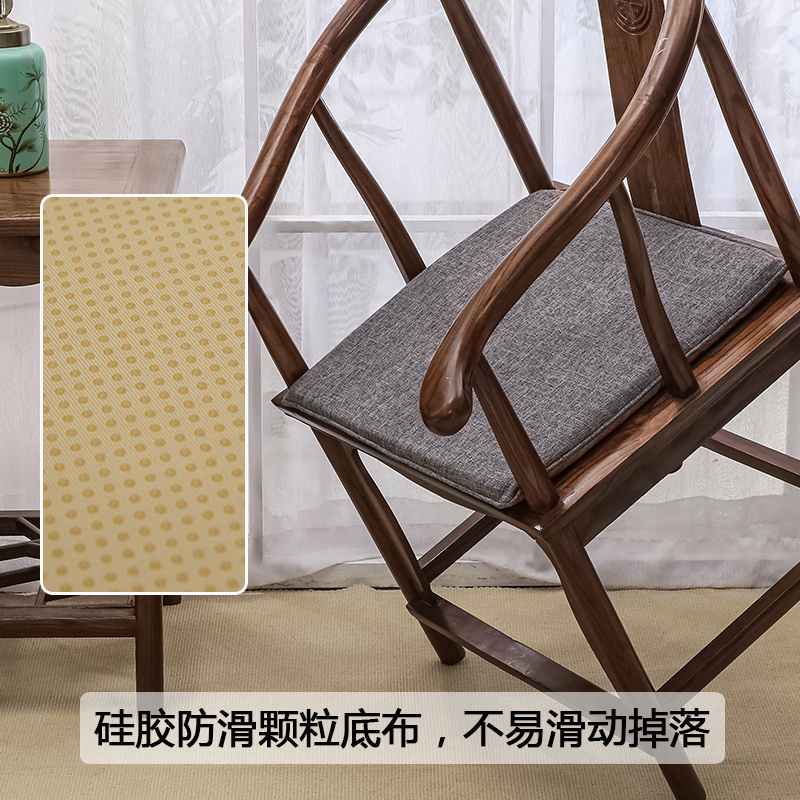 新中式红木沙发坐垫圈椅官帽椅实木家具太师椅垫子茶桌椅座垫定制