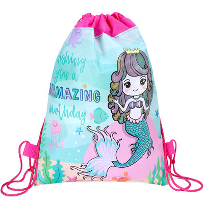 12pcs/lot Mermaid Theme Baby Shower Decorate Mochila Backpac