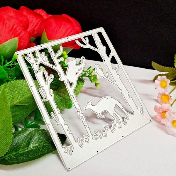 Kangaroo Cutting Die Beautiful Forest Scene Embossing Knife