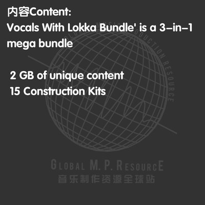 B003 Vocals Lokka Bundle(Function Loops)合集音乐制作音源编曲