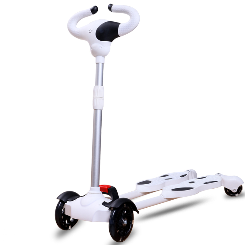 滑板车儿童双脚分开1-3-6-12岁男女小孩初学者宝宝双踏板车中大童