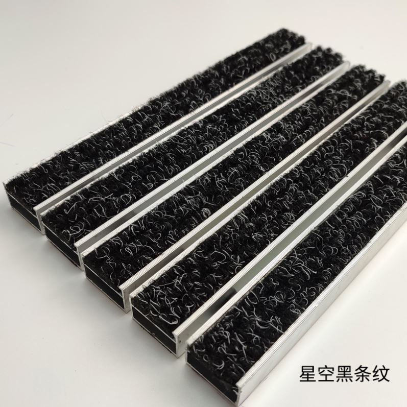 好货铝合金地垫嵌入式防尘地毯商场酒店进门口不锈钢防滑刮泥防尘