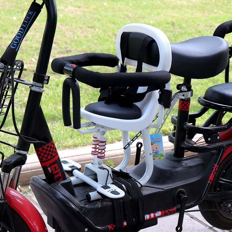 电动车儿童座椅前置可拆卸3岁以上防护电瓶车上宝宝带娃电动车用