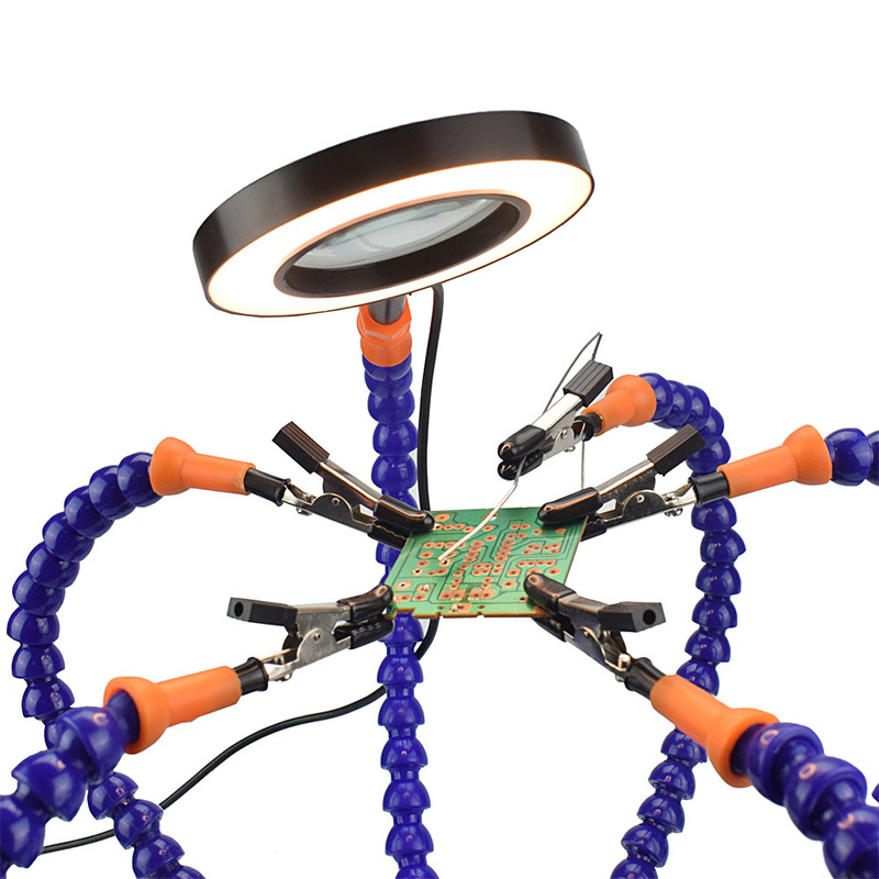 Helping Hand Third Arm Welding Station 6 Flexible Arm USB