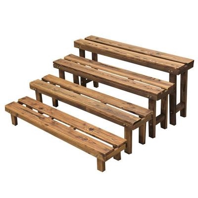 户外式肉子阶梯放实物架阳台置落地的花盆花架子肉靠墙多层防N腐