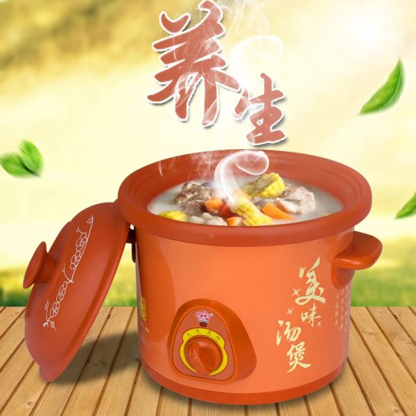 煲1.5智能电炖锅6L全自动汤陶瓷L广兴紫-电炖汤锅 煮粥神器家用