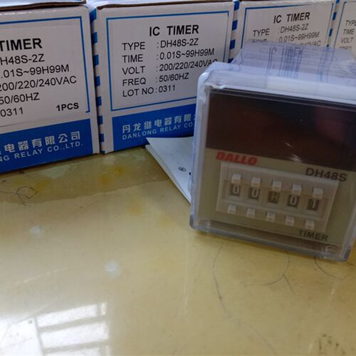 原装DALLO丹龙时间继电器DH48S-2Z DH48S-1Z园8脚时间继电器48*48