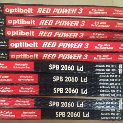 全新欧皮特Optibelt RED POWER3高性能三角带SPZ SPA SPB SPC皮带