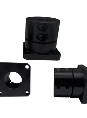 导向轴支座钢开口型方法兰光轴固定座法兰型STHWSB 加长型STHWSBL