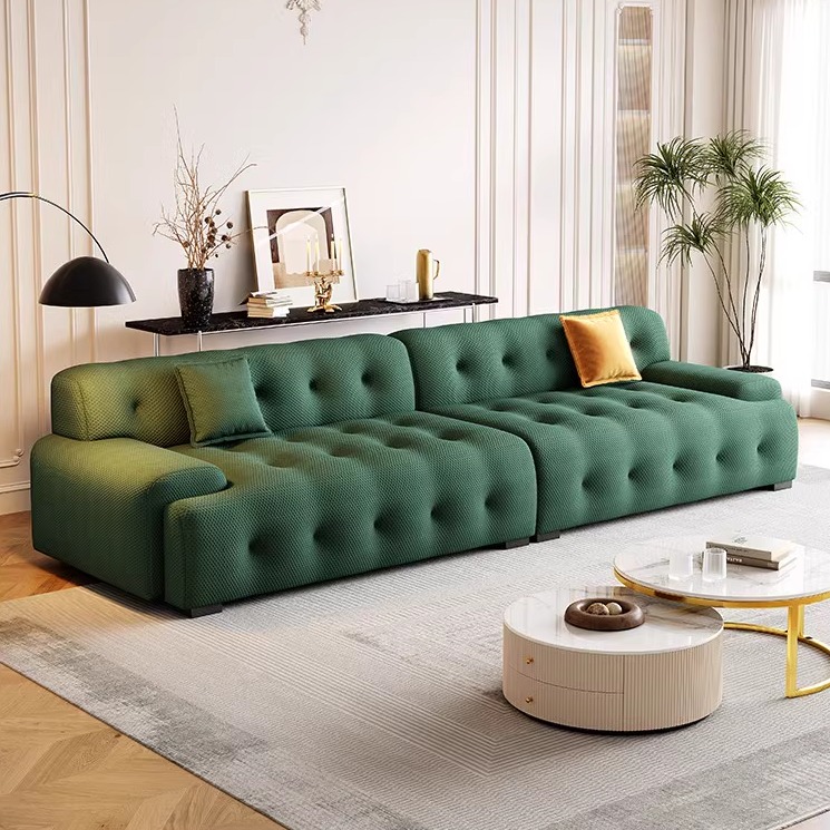 2025新款意式极简布艺沙发免洗小户型客厅写意空间罗奇堡沙发