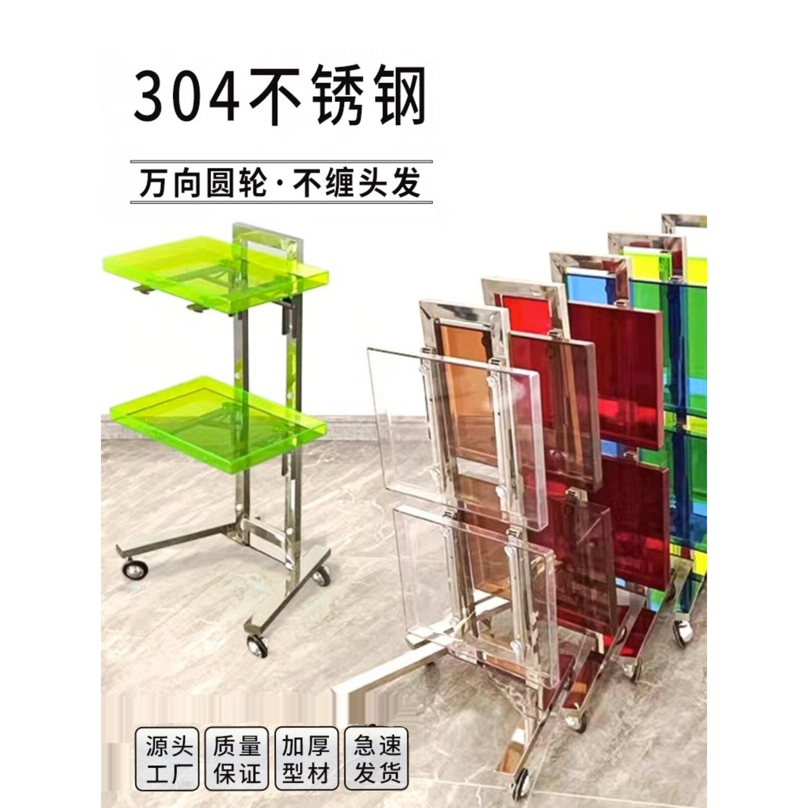 采购产品理发店推车，美容院专用多功能美发推车，加厚不锈钢美发