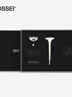 MOSSEI手动剃须刀男士刮胡刀老式剃须刀送男友老公生日礼物礼盒装
