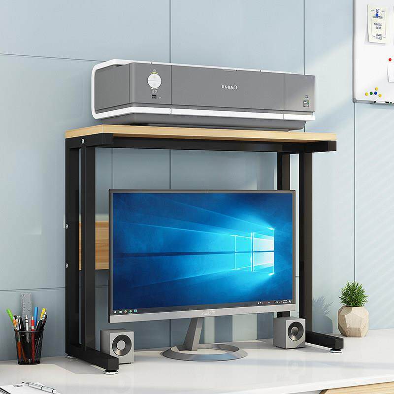 简易显示器架子办公室桌面印表机置物架投影仪支架收纳层架增高架