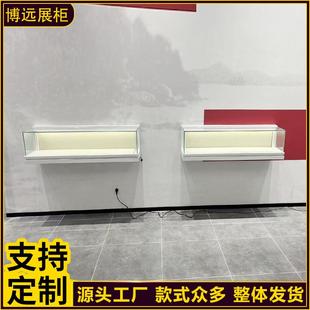 博物馆挂墙玻璃展柜挂壁式冷轧钢板展厅陈列柜定制文物收藏展示柜