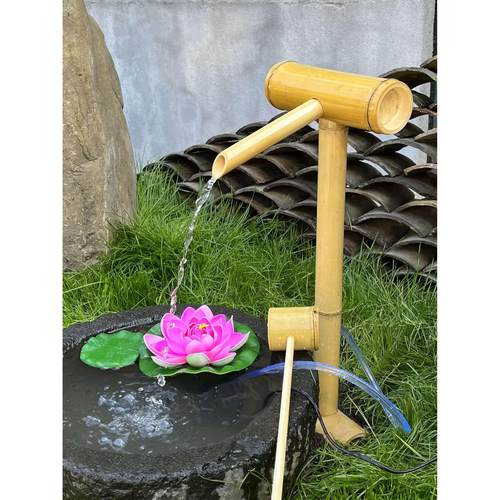 竹流水饰品庭院室外流水日式家居流水饰品