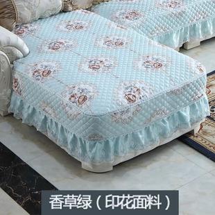 现货l欧式 用防滑能包弧度垫定 沙发 坐垫套罩靠背巾U通型贵妃四季