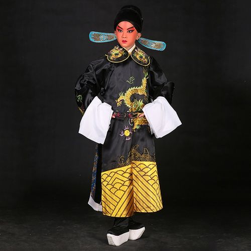 快速发货京e剧戏曲普男蟒小孩童生舞台演出服装铡美案包公男蟒袍