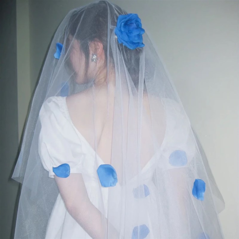 现货速发多巴胺领证登记拍照订结婚晨拍道具扭扭棒新娘彩色发箍头