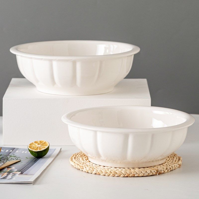 纯白大汤碗家用2022新款特大号汤盆酸菜鱼大盆碗大码面碗陶瓷大碗,餐饮具,碗,淘宝优惠券,粉丝福利购,淘宝优惠卷