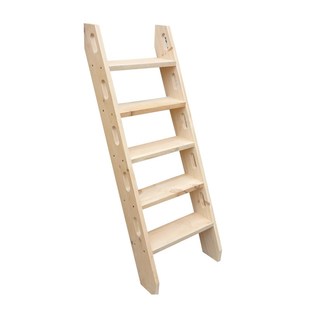 钢结构实木室内梯子榫卯实木阁楼直梯loft楼梯别墅复式登高楼定制