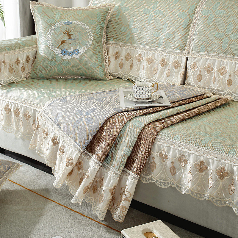 艾草冰藤席夏季2023新款沙发垫凉席沙发罩套沙发套夏天款欧式凉垫,居家布艺,沙发垫,淘宝优惠券,粉丝福利购,淘宝优惠卷