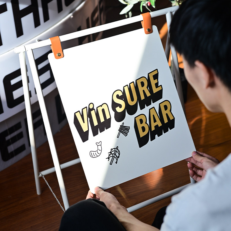 创意铁艺落地广告牌定制 可移动折叠 店铺门口a字展示架,商业/办公家具,广告牌/标识牌,淘宝优惠券,粉丝福利购,淘宝优惠卷