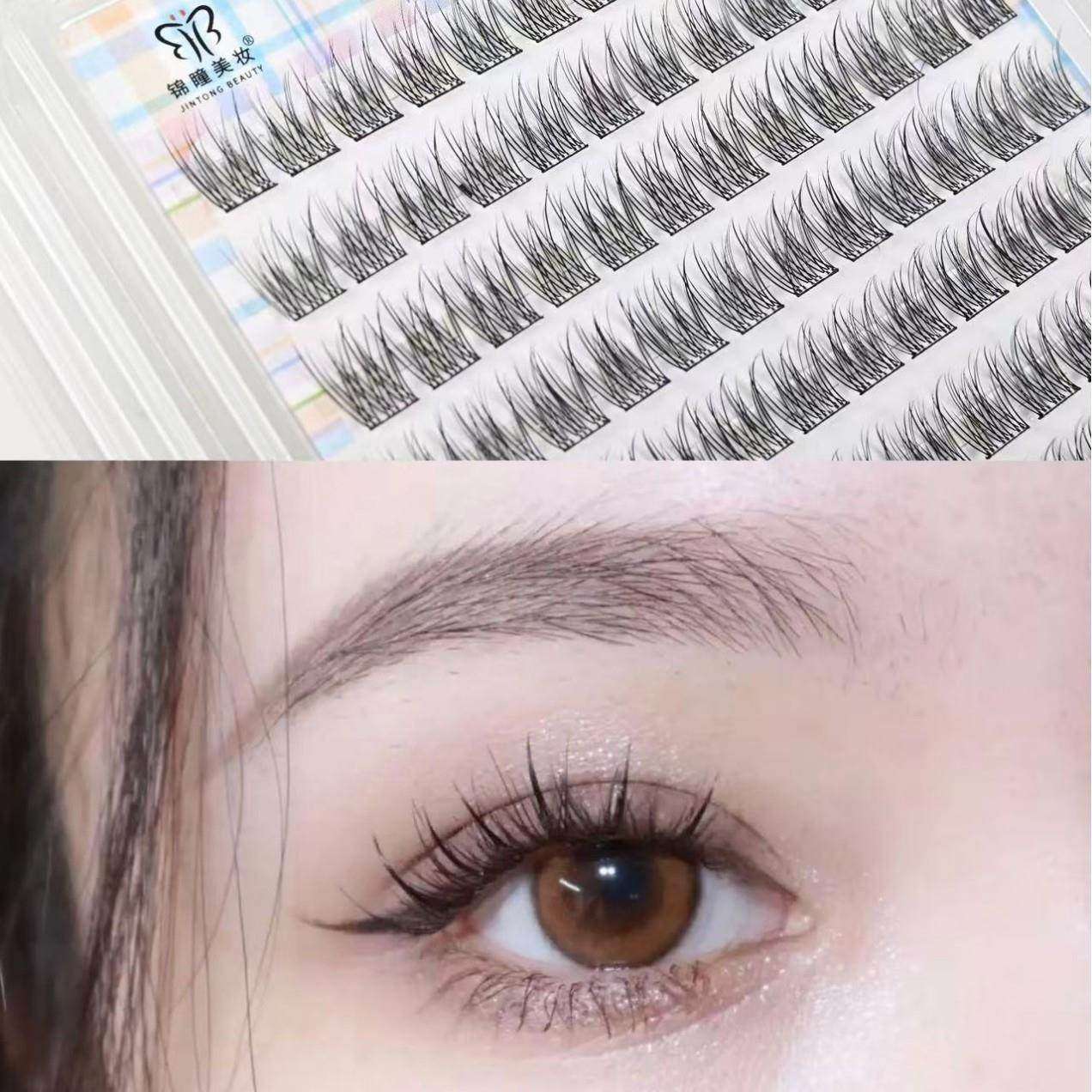 10排懒人免胶鱼尾假睫毛自然分段妈生睫毛单簇日常素颜真Y23,家装主材,其它,淘宝优惠券,粉丝福利购,淘宝优惠卷