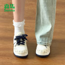 森马女鞋2025冬季新款板鞋爆款时尚百搭小白鞋子女款厚底休闲鞋子