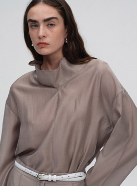 ATELIO · 亚麻混纺长袖上衣