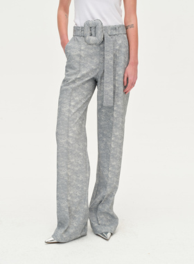 ATELIO • 仿牛仔皮直筒长裤