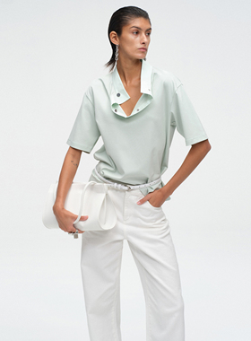 ATELIO · 立体水滴领凉感宽松T恤