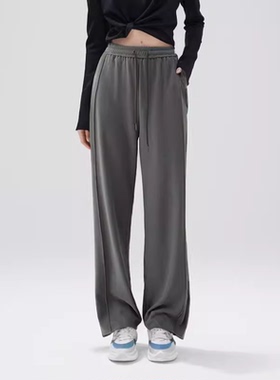 Petit Bari棉涤做旧香蕉裤女松紧腰高腰宽松显瘦百搭舒适休闲长裤