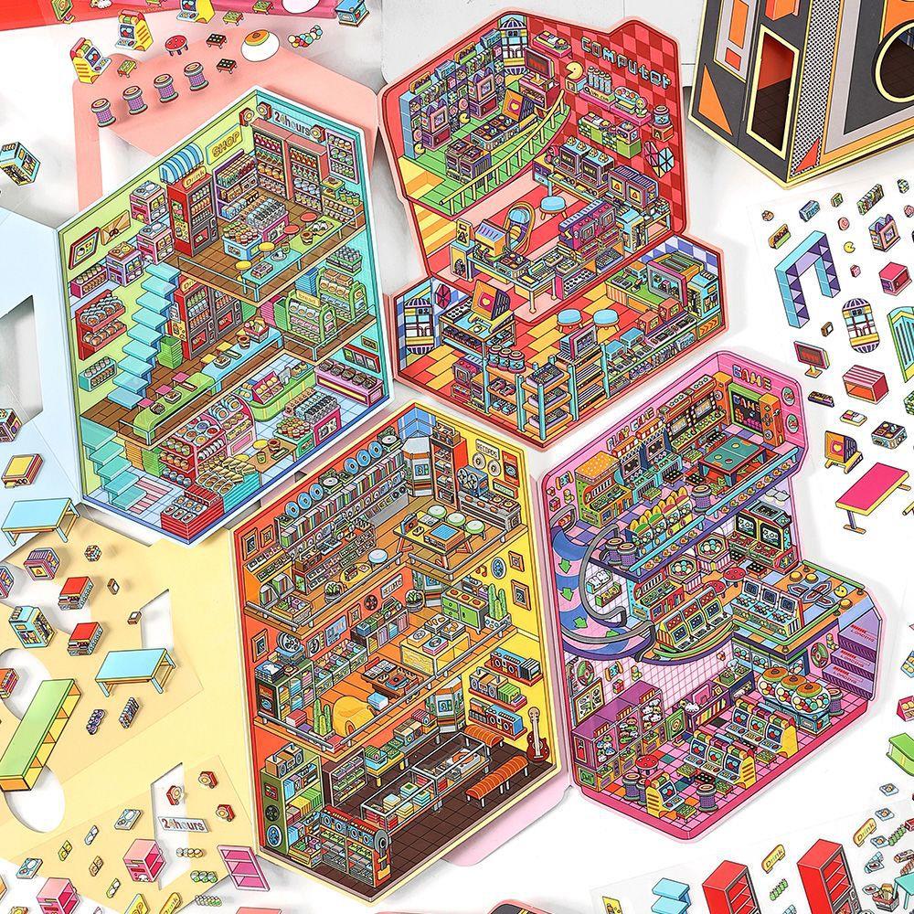 墨言infeelme贴纸 今日营业中第七弹Bigger版 学生趣味造景贴纸