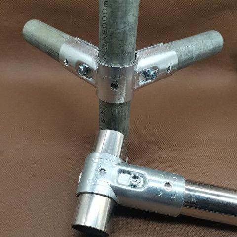 32mm圆管连接件镀锌管不锈钢管接头大棚架固定卡扣免焊接钢管配件