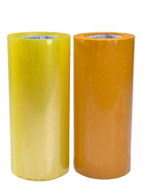 源头厂家 30公分包箱专用捆绑防水bopp黄色透明封箱 超宽包装胶带