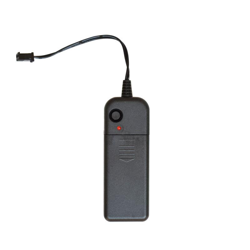 厂家现货EL冷光线驱动器3V电池盒圆线带铁丝冷光线驱动