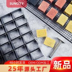 24格凤梨酥圈正方形手推碳钢饼干模具家用烘焙模具