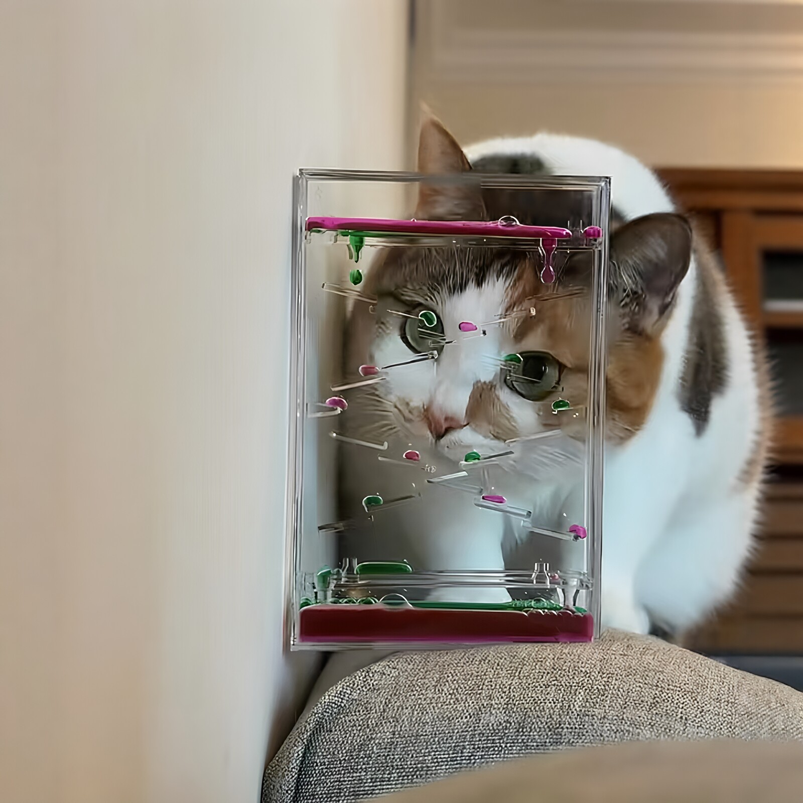 彩色沙漏猫咪玩具防拆家解闷图片