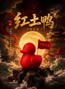 现货速发！八仙红土鸭子电影纪念周边3d打印桌面小摆件送朋友礼物