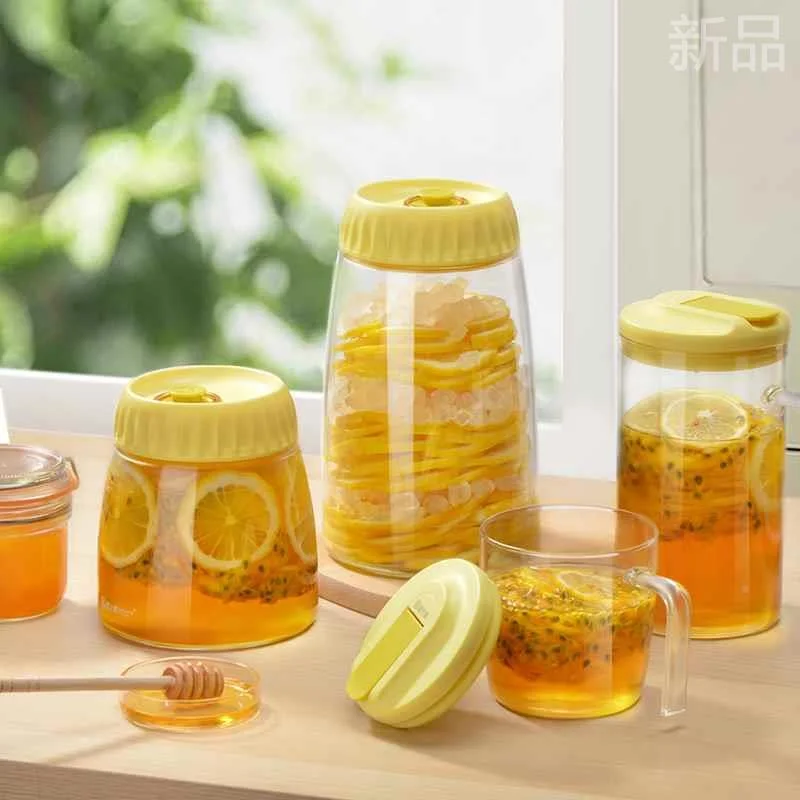 居元素密封玻璃青梅罐杨梅泡酒玻璃瓶专用泡酒罐食品级家用酿新品