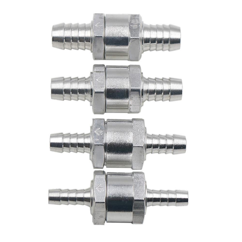 汽车摩托油路铝合金单向阀 汽油柴油管油路止回阀6mm10mm止逆阀