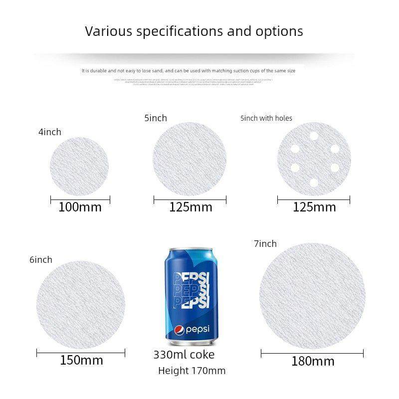 白砂7寸9寸蜂群砂纸圆磨机砂纸抛光干磨自粘墙面腻子粉末砂纸,五金/工具,其它漆工工具,淘宝优惠券,粉丝福利购,淘宝优惠卷