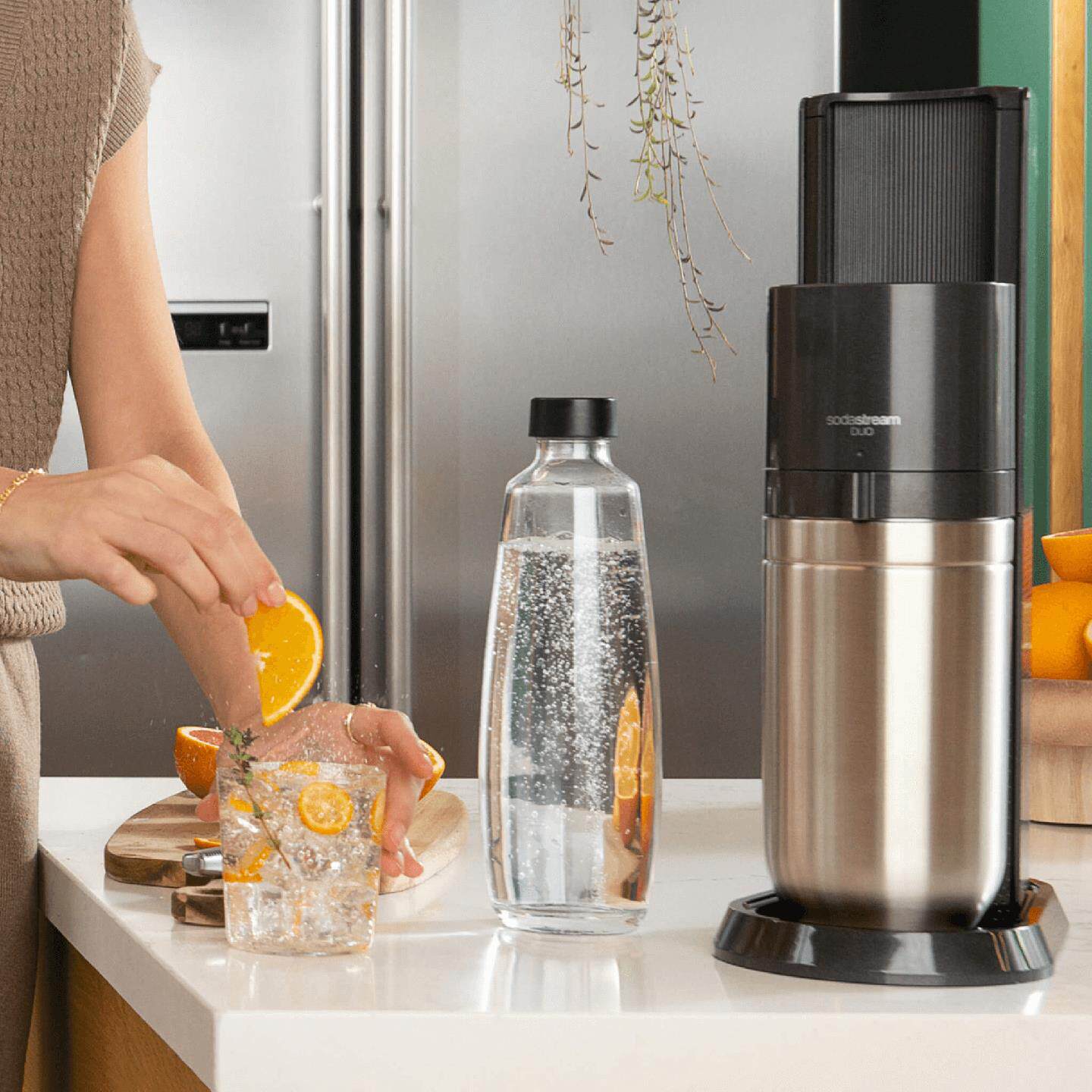 SodaStream气泡水机DUO家用便携碳酸饮料苏打水机奶茶店餐厅商用