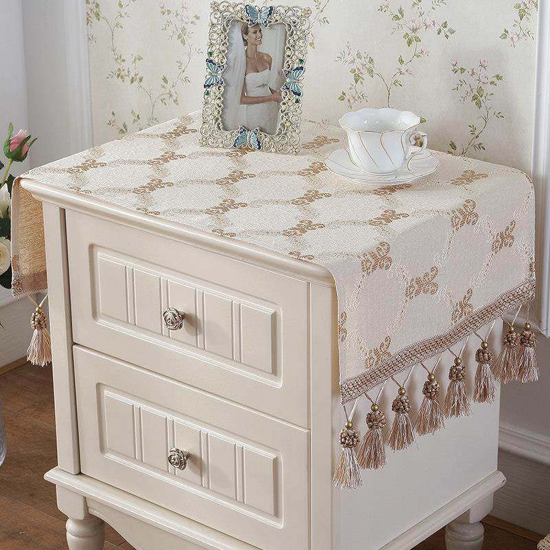 欧式床头柜盖布五斗柜桌布布盖布布艺长方形卧室电视柜桌布盖巾