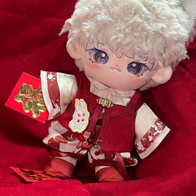 国风40/20cm娃衣古风可爱汉服现货坐姿40/20厘米棉花娃娃衣服套装